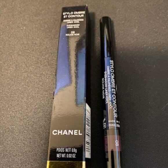 Chanel Stylo Ombre et Contour- Eyeshadow Liner Khol #08 Rouge Noir - Picture 1 of 1